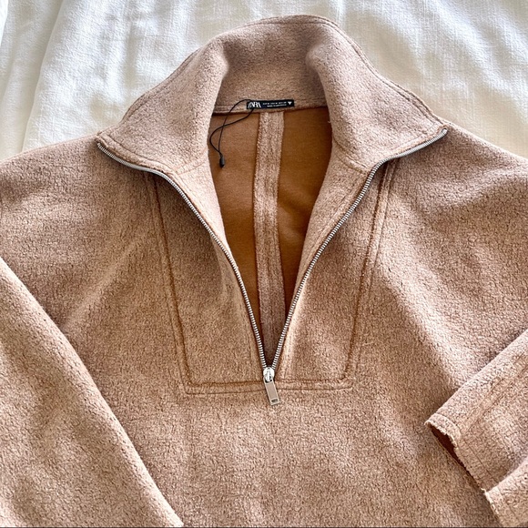NWOT Zara Quarter Zip - Picture 3 of 7